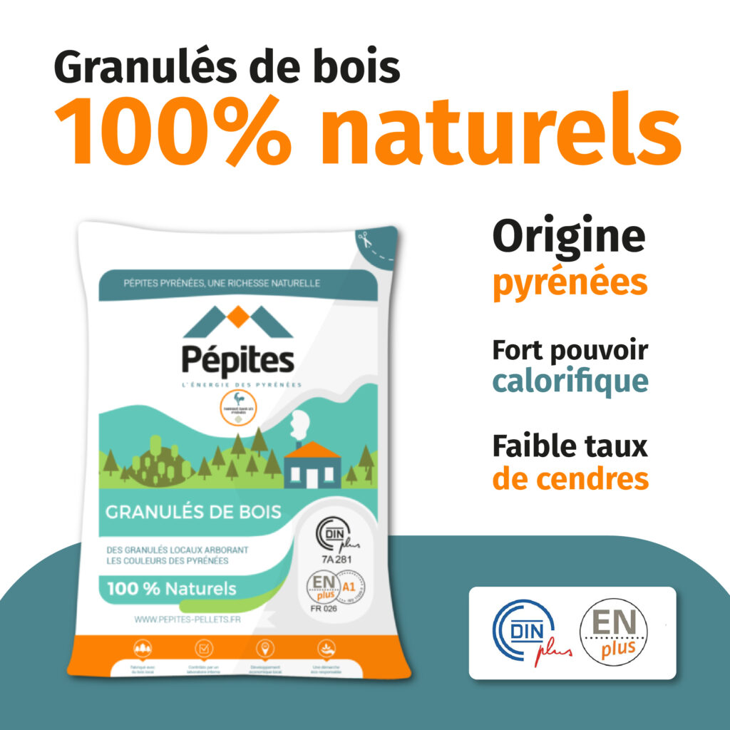 Chauffage naturel avec les granulés Pépites